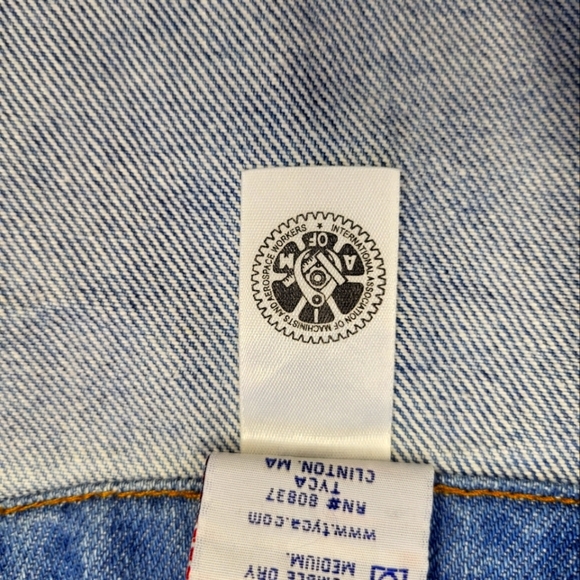 Vintage 80s Chicago B.L.U.E.S. Denim Vest XXL – Union Made USA – Cut-Off A41 - Picture 8 of 13